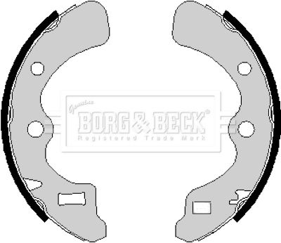 BORG & BECK Комплект тормозных колодок BBS6169